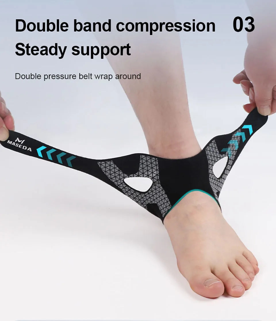 Ultra-thin Ankle Brace Bi-directional Strap Compression Stabilizes Tendons Motion Ankle Fixation Brace Prevents Ankle Sprains