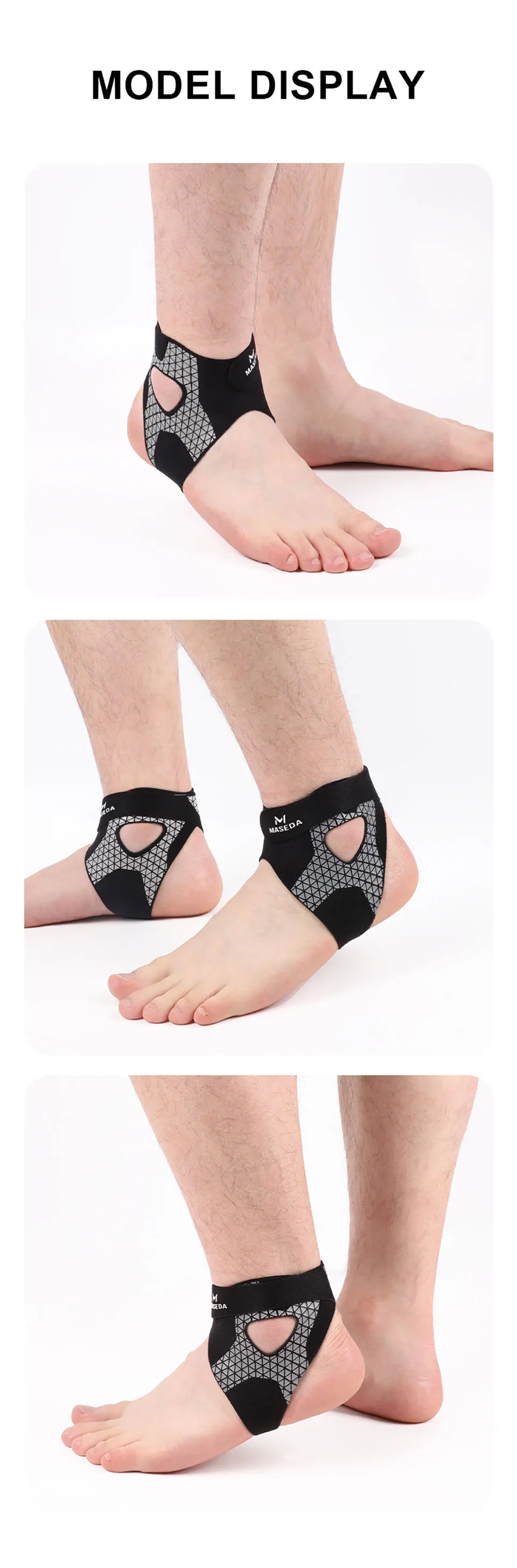 Ultra-thin Ankle Brace Bi-directional Strap Compression Stabilizes Tendons Motion Ankle Fixation Brace Prevents Ankle Sprains