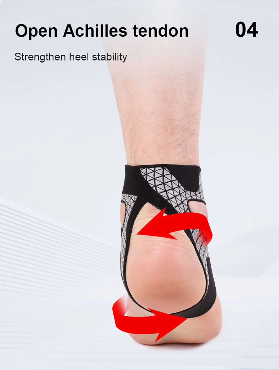 Ultra-thin Ankle Brace Bi-directional Strap Compression Stabilizes Tendons Motion Ankle Fixation Brace Prevents Ankle Sprains