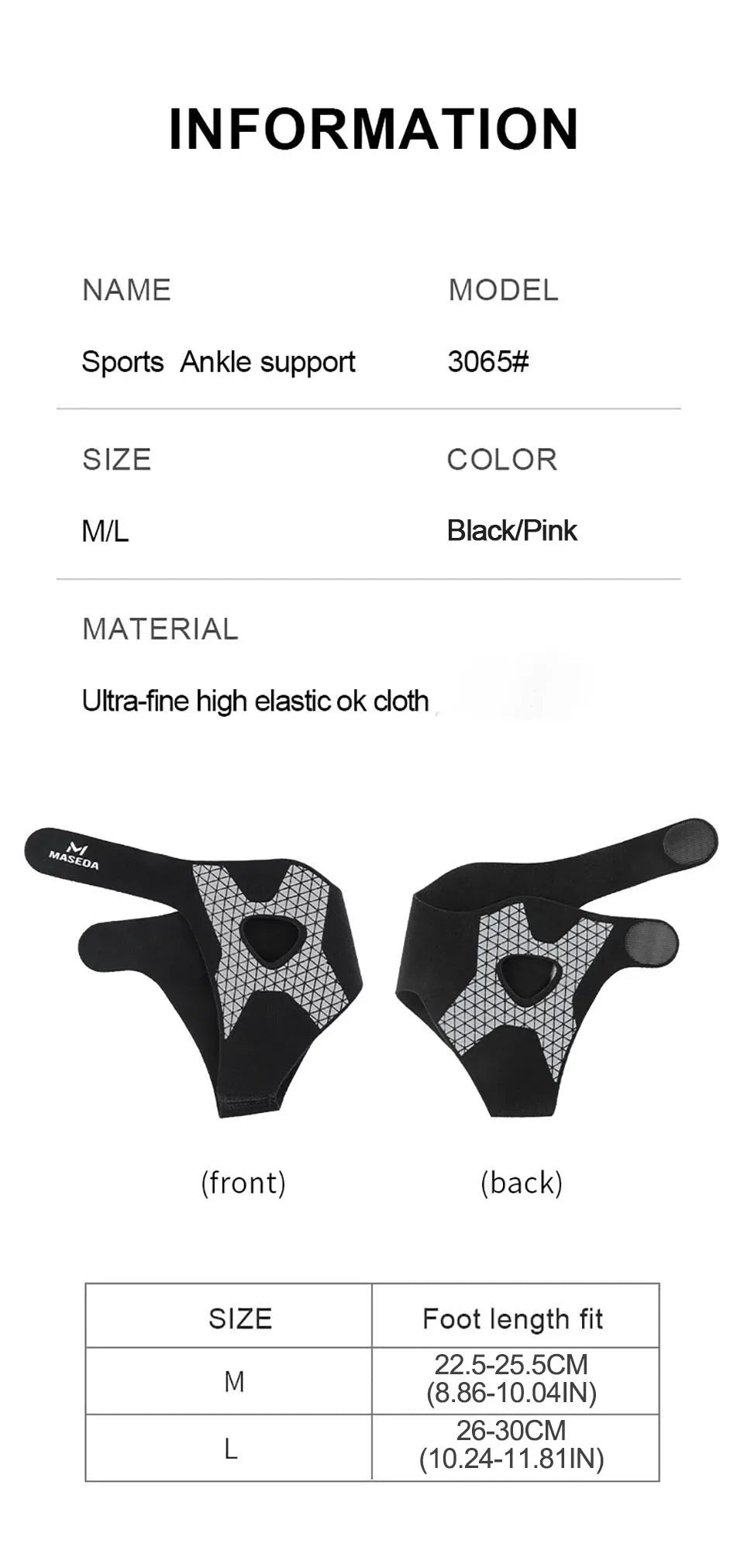 Ultra-thin Ankle Brace Bi-directional Strap Compression Stabilizes Tendons Motion Ankle Fixation Brace Prevents Ankle Sprains